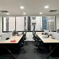 Element 79 Global | Product Seen: [Apex Workstation – Double sided, Astrid Highback Office Chair & Dan Mobile Pedestal - 2 Drawers - Standard Size]